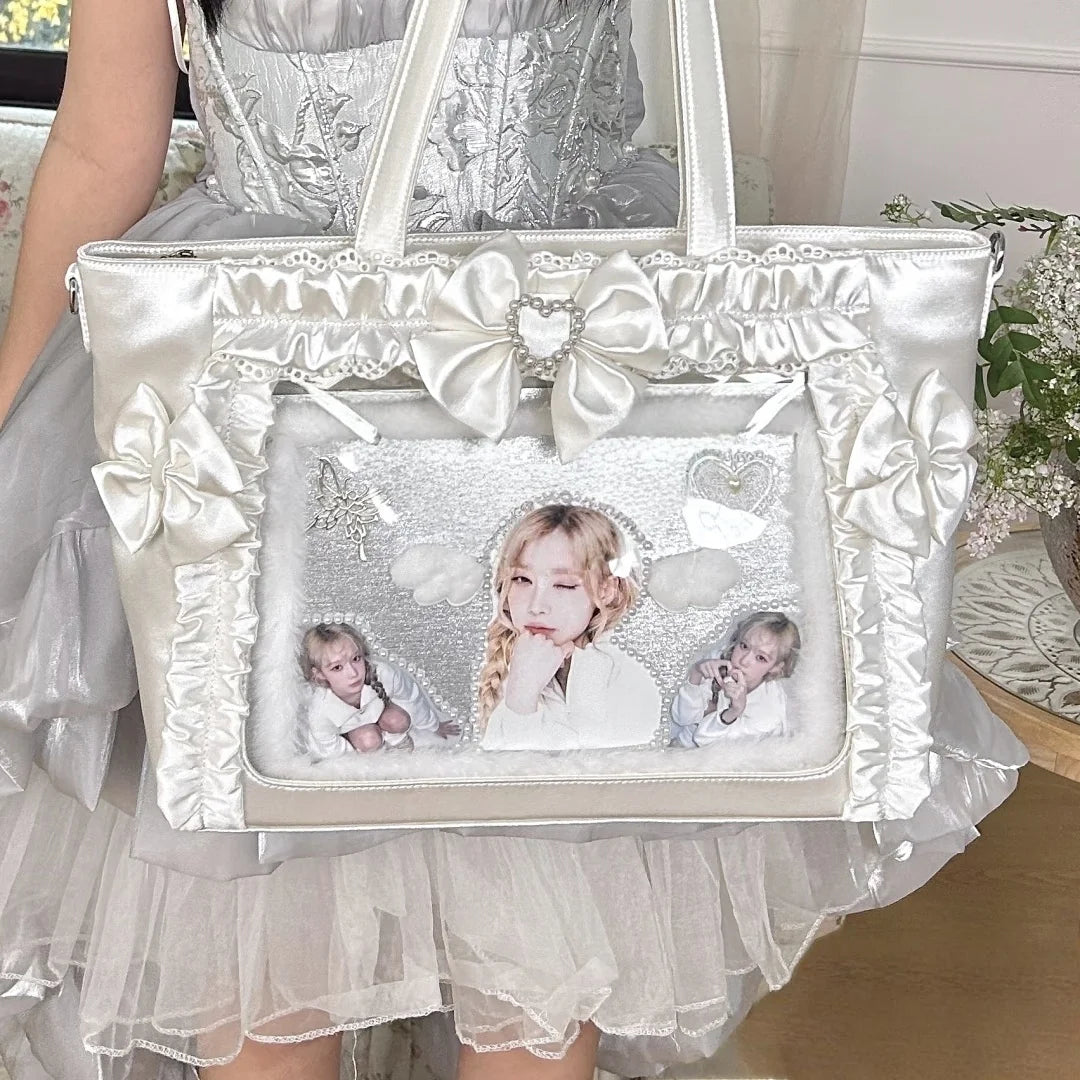 Ita Bag Transparent Window Tote – Y2K Kawaii Crossbody Shoulder Bag