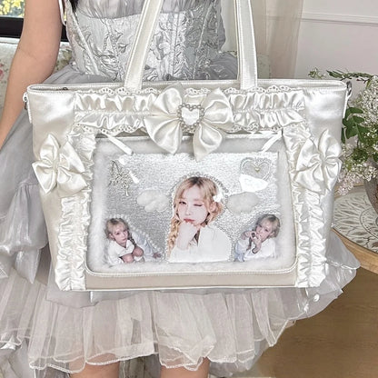 Ita Bag Transparent Window Tote – Y2K Kawaii Crossbody Shoulder Bag