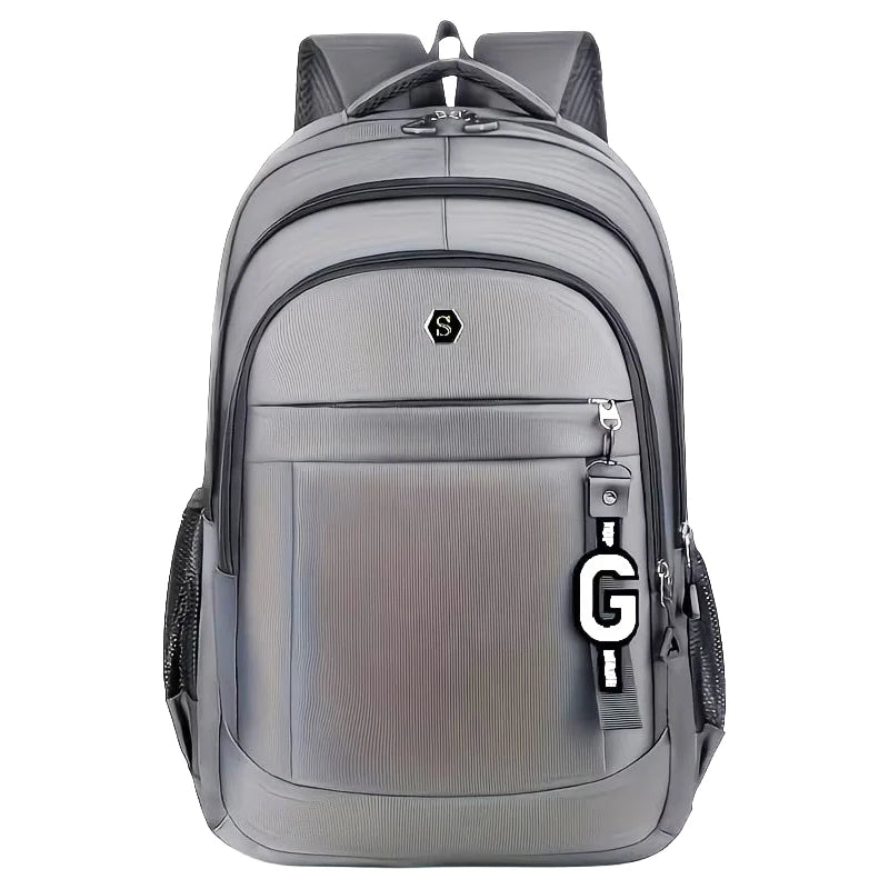 Oxford Laptop Backpack – Durable Multi-Zipper Work Bag for Men & Women