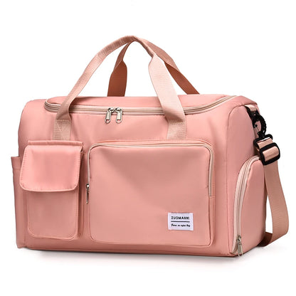 Weekender Duffle Bag with Shoe Compartment – Large Travel Bag