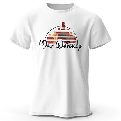 Malt Whiskey Graphic T Shirt Oversized Cotton Tee
