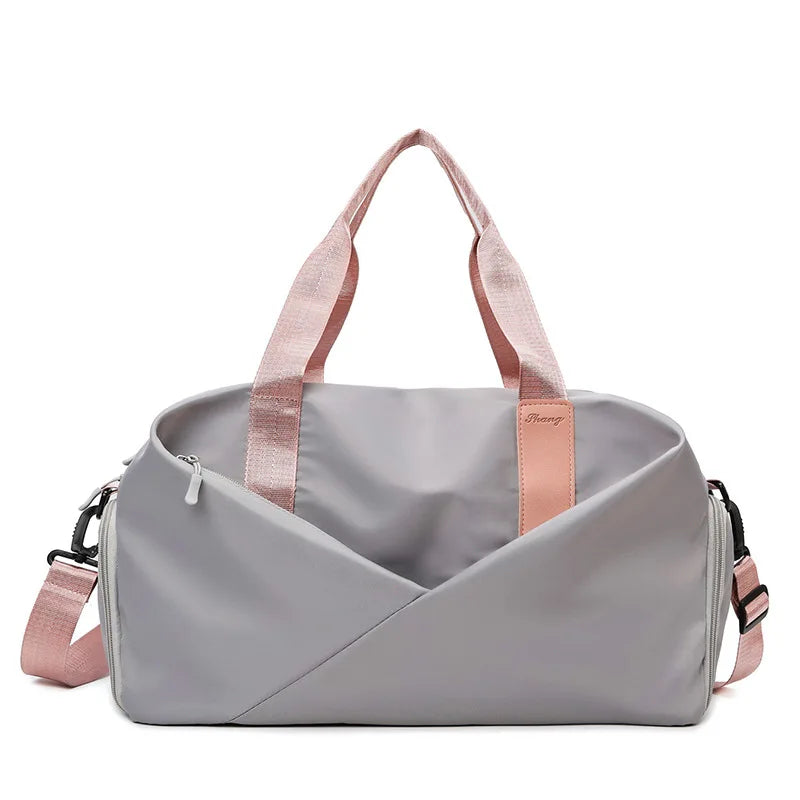 Women's Waterproof Gym Bag – Dry Wet Separation Travel Yoga Duffel