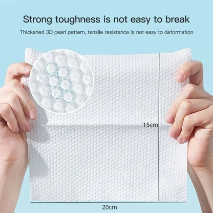 Disposable Cotton Face Towels – Soft Dry Wipes 50/100pcs