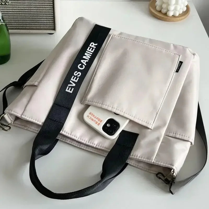 Large Capacity Nylon Tote Bag Women Waterproof Shoulder Crossbody
