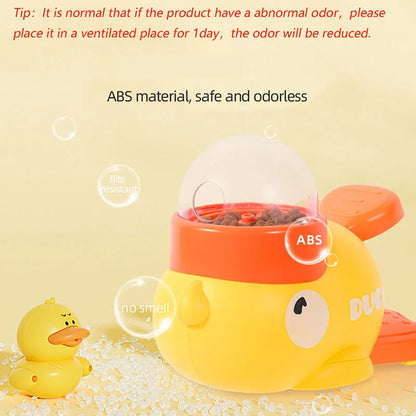 Yellow Duck Slow Feeder Toy for Dogs & Cats