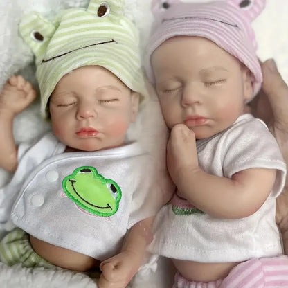 33cm Loulou Reborn Baby Doll – Solid Silicone Washable Newborn