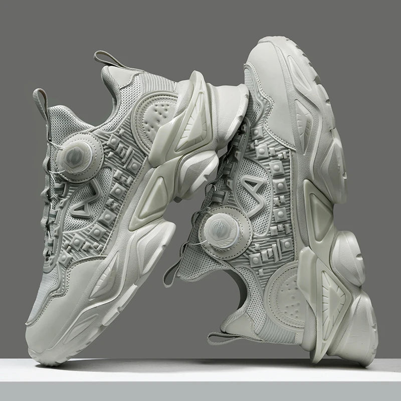 Men's Chunky Sneakers – Air Cushion Sole, Breathable Casual Running Shoes