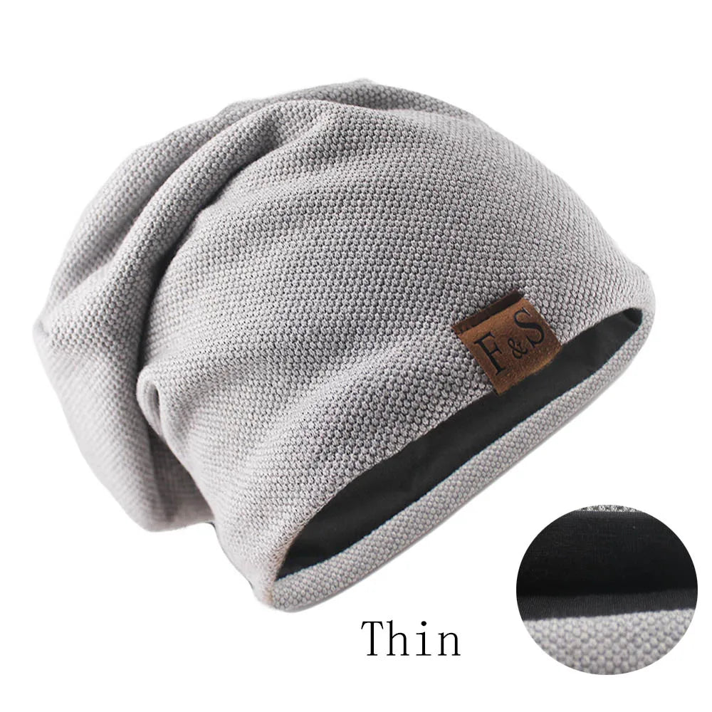 Knit Beanie Hat – Unisex Slouchy Skullcap for Men & Women