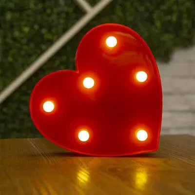 Number Letter Lamp Luminous Alphabet Led Lights Decororation Night Light Home Wedding Birthday
