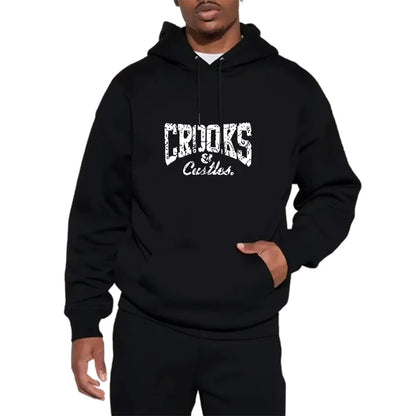 Letter Print Hoodie Casual Streetwear Fleece Pullover