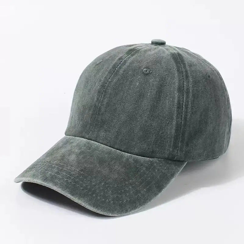 Retro Washed Denim Baseball Cap – Adjustable Unisex Sun Hat