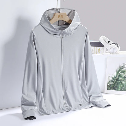 UPF 50+ Sun Protection Hoodie Jacket – Lightweight UV Coat for Men & Women