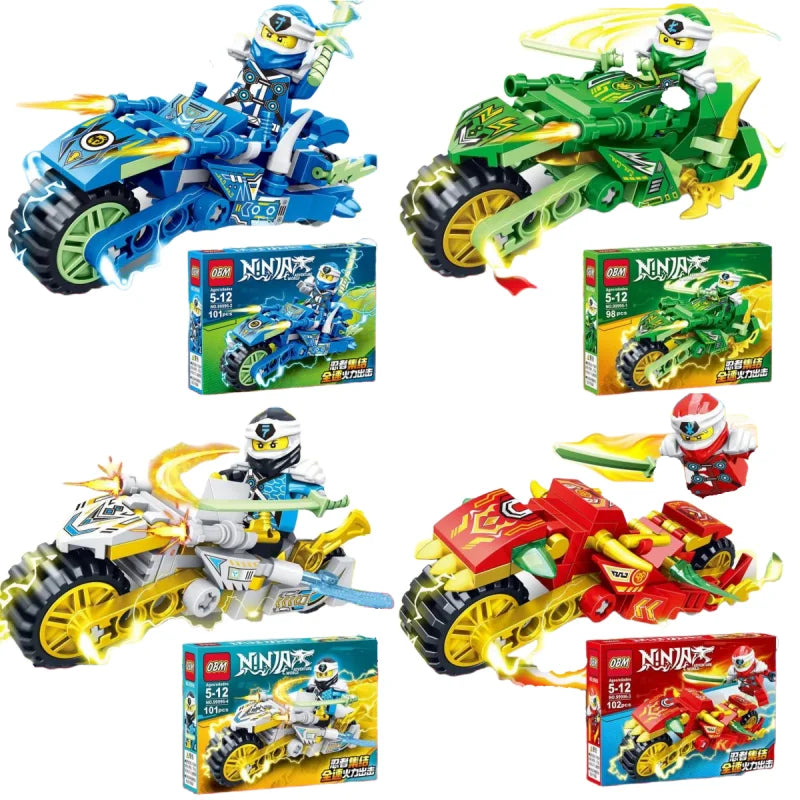 Ninja Dragon Building Blocks Set – Mini Action Figure Toy