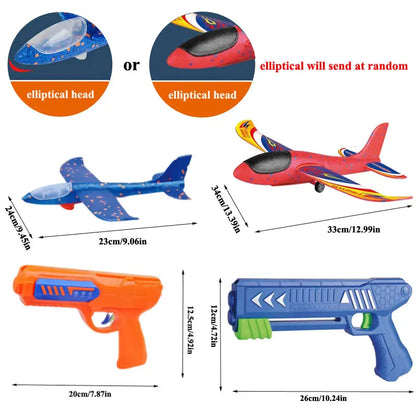 Foam Airplane Launcher Toy – Kids Catapult Glider Gun