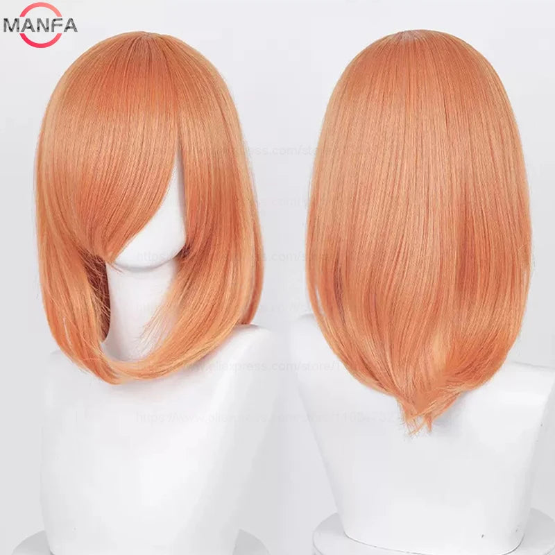 Anime Cosplay Wig - 40cm Medium Straight Wig with Bangs