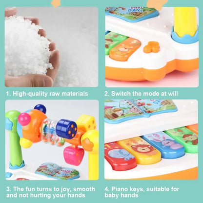 Baby Piano Toy with Rotating Music, Lights & Sound