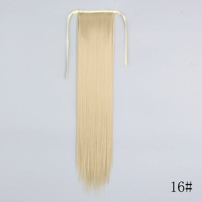 Wrap Around Ponytail Extension – Long Straight Synthetic Clip-In