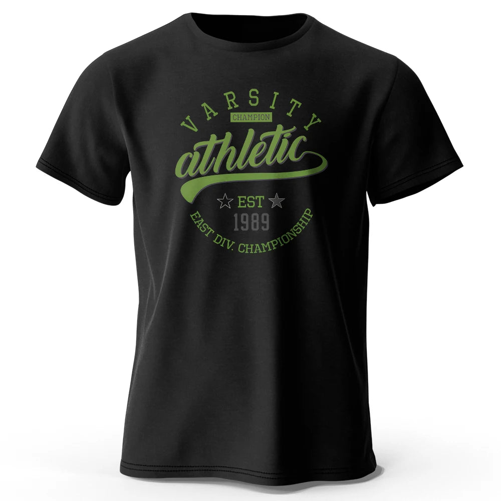 Vintage Varsity Graphic T Shirt 100% Cotton Unisex Tee