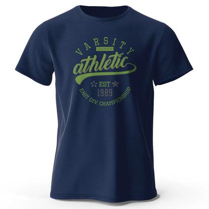 Vintage Varsity Graphic T Shirt 100% Cotton Unisex Tee