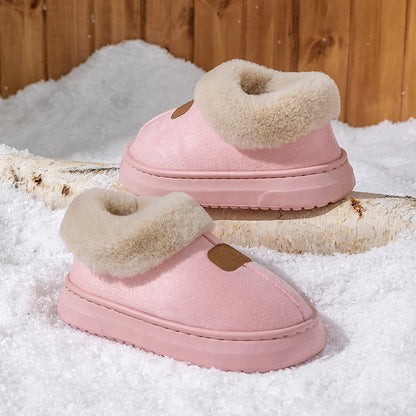 Winter Women S Indoor Slippers Warm Thick Sole Soft Comfortable Outdoor Non Slip Snow Boots Bedroom