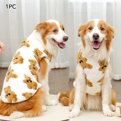 Dog Fleece Pajamas – Warm Winter Pet Coat for Small to Large Dogs