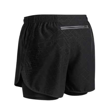Men's Reflective Running Shorts – 2-in-1 Quick Dry Training Shorts
