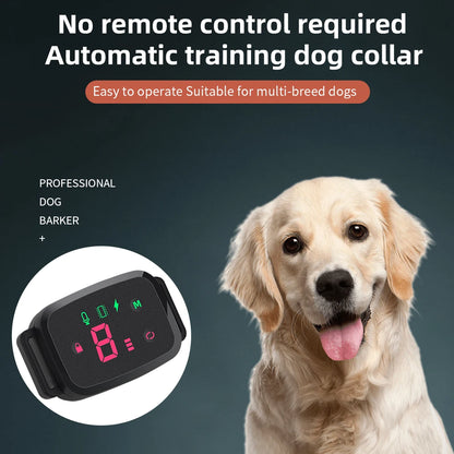 Anti-Bark Dog Collar – Smart Automatic Bark Stopper with HD Display