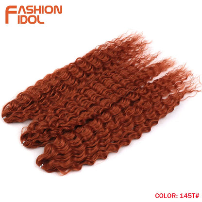 Idol 300g 22 Inch Ariel Curl Hair Water Wave Twist Crochet Synthetic Ombre Rainbow Color Braiding