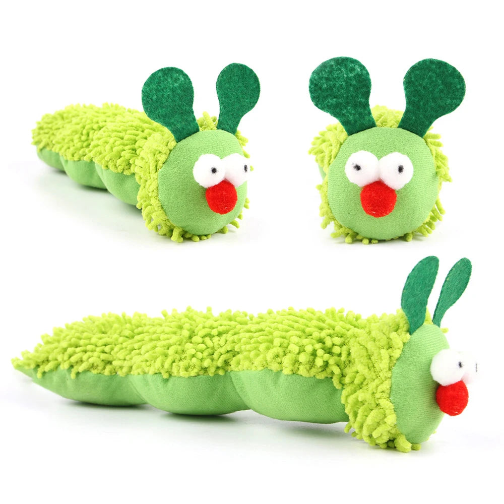 Caterpillar Catnip Chew Toy – Silvervine Molar Teaser for Cats
