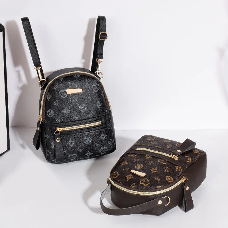 Floral Print Mini Backpack – Women's Fashion Bag