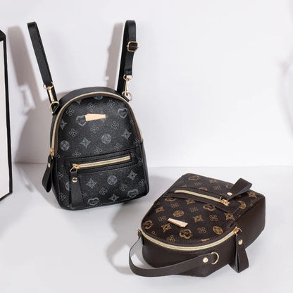 Floral Print Mini Backpack – Women's Fashion Bag