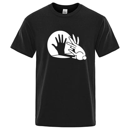 Shadow Puppet Graphic T Shirt Funny Cotton Blend Tee