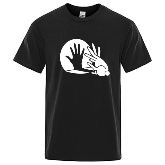 Shadow Puppet Graphic T Shirt Funny Cotton Blend Tee