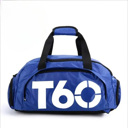 T60 Gym Duffel Bag with Shoe Compartment – Large Capacity Sports Bag for Men & Women
