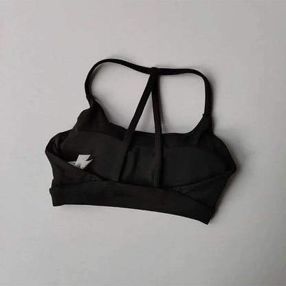 Women's Sports Bra – Open Back Halter Neck Yoga Fitness Bra