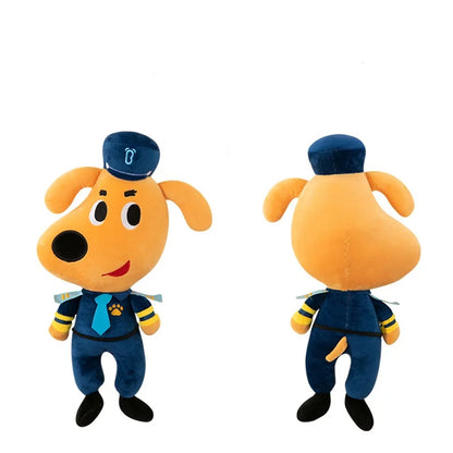 Sheriff Dog Stuffed Plush Toy – 30cm Anime Police Puppy Doll