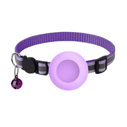 AirTag Pet Collar with GPS Holder – Adjustable Anti-Lost Collar for Cats & Puppies
