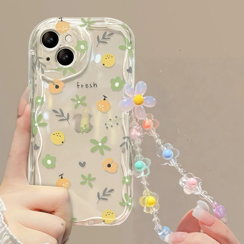 Flower Bracelet Wrist Chain Strap  iPhone Case