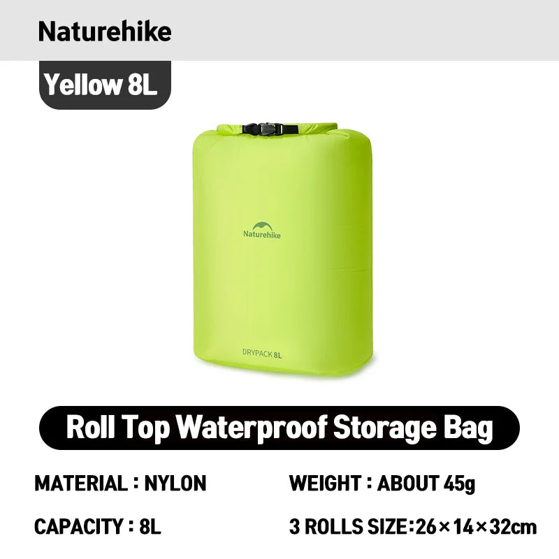 Naturehike Waterproof Dry Bag – Lightweight Roll Top Storage Sack
