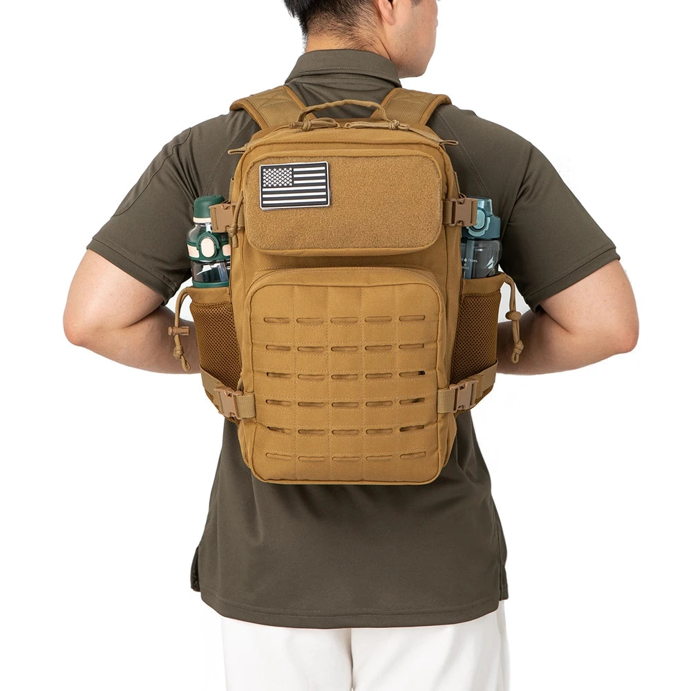 25L Tactical MOLLE Backpack – Hiking, Gym & Outdoor Rucksack