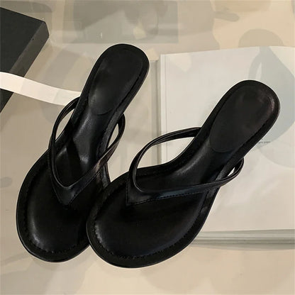 Low Heel Toe-Ring Sandals for Women – Elegant Summer