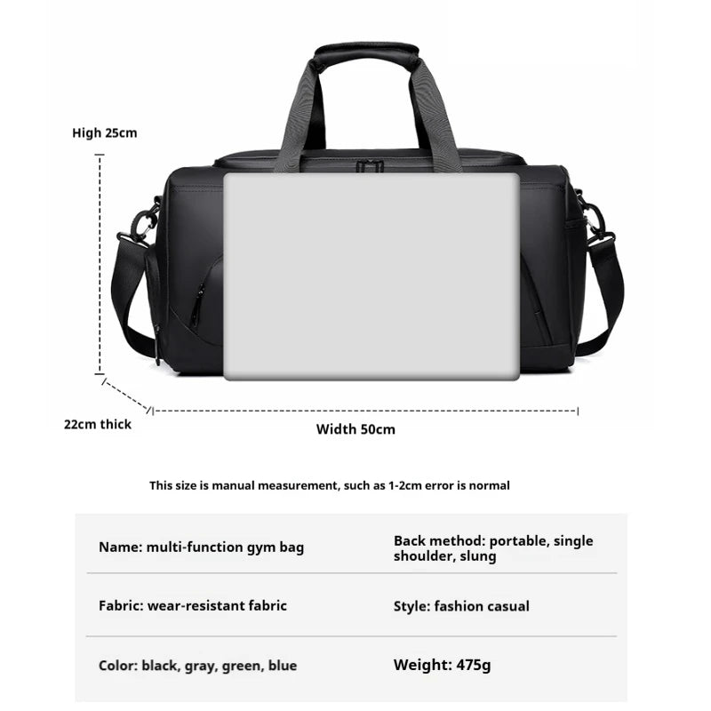 Sports Gym Duffle Bag – Large Capacity Travel & Workout Bag