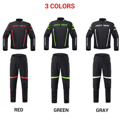 Waterproof Motorcycle Jacket & Riding Pants – Windproof Protective Motorbike Gear