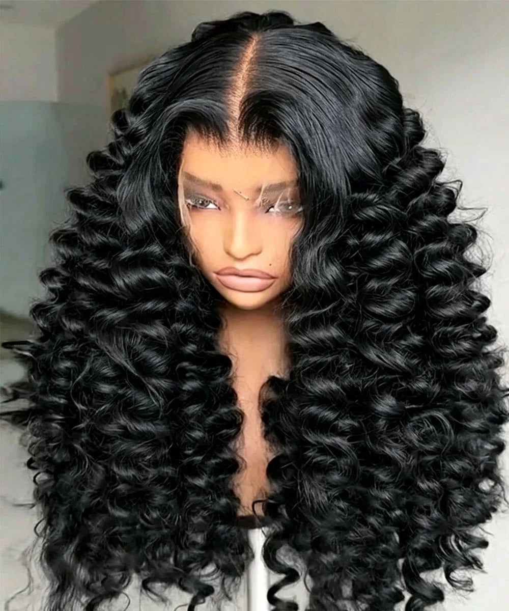 Loose Deep Wave Lace Front Wig – HD Lace Human Hair Natural Black