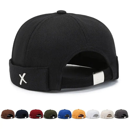 Docker Brimless Beanie Hat – Korean Streetwear Rolled Cap for Men & Women