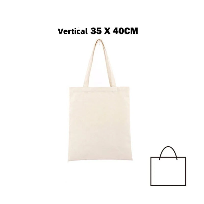 Canvas Tote Bag – Large Capacity Eco-Friendly Reusable Cotton Shoulder Bag