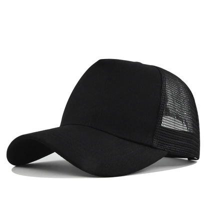 Custom Logo 5-Panel Mesh Trucker Baseball Cap – Men & Women