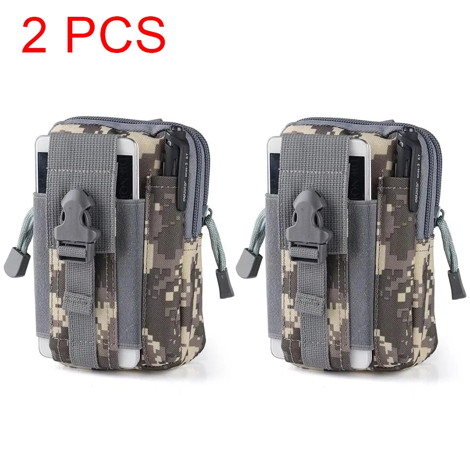 Tactical Molle Waist Bag Phone Pouch Belt Fanny Pack
