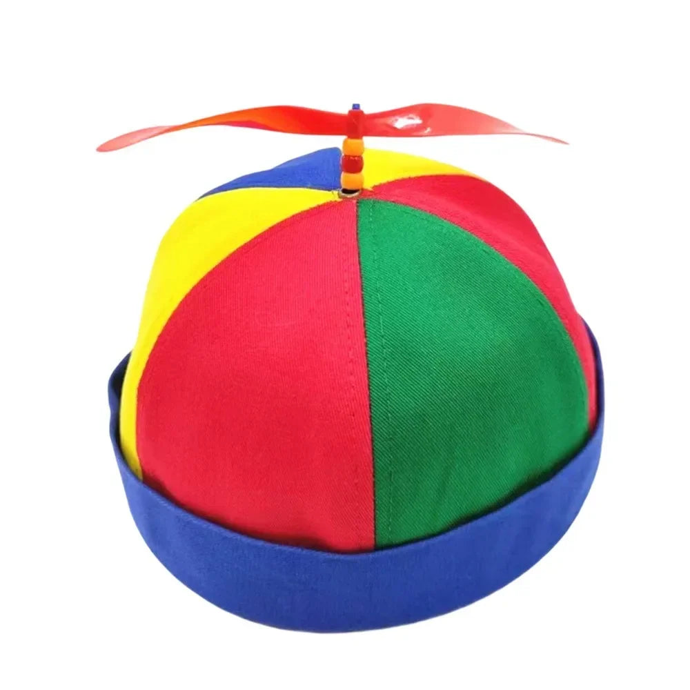 Propeller Beanie Hat – Funny Rainbow Helicopter Cap for Kids