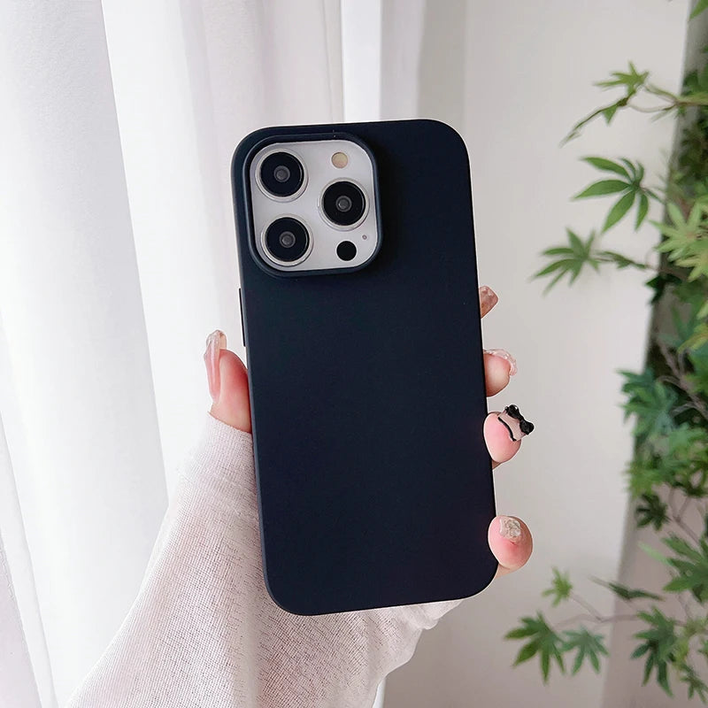 Luxury Candy Color Silicone Soft Case Iphone 16 15 14 13 12 Pro Max Plus Mini Matte Ultra Thin Cover